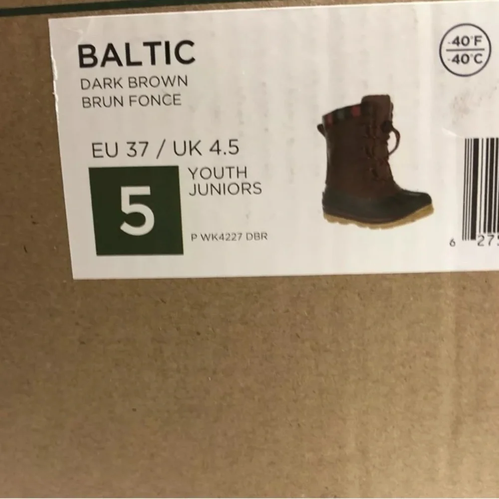 Kamik Baltic Youth Snow Boots Size 5 M Big Kid